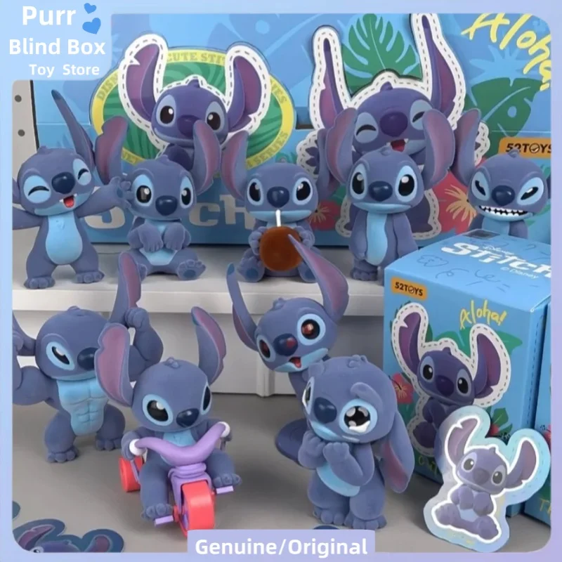 

Original Disney Stitch Cute Blind Box Lovely Stitch Peripherals Model Doll Toy Desktop Ornament Mystery Box Kid Birthday Gift