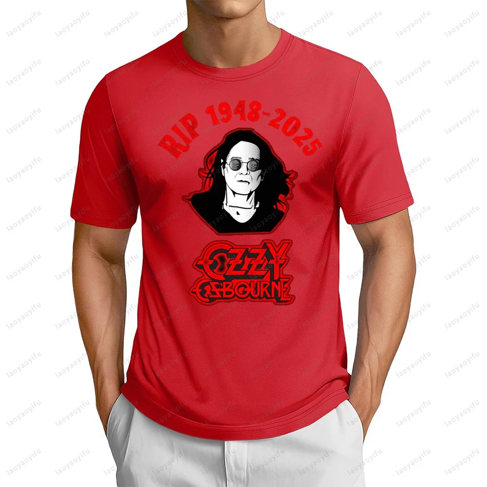 

RIP 1948-2025 Ozzy Osbourne Vintage T-shirt Heavy Metal Rock Band Graphic Summer Casual Fashion Comfort Soft Man Women Tshirt