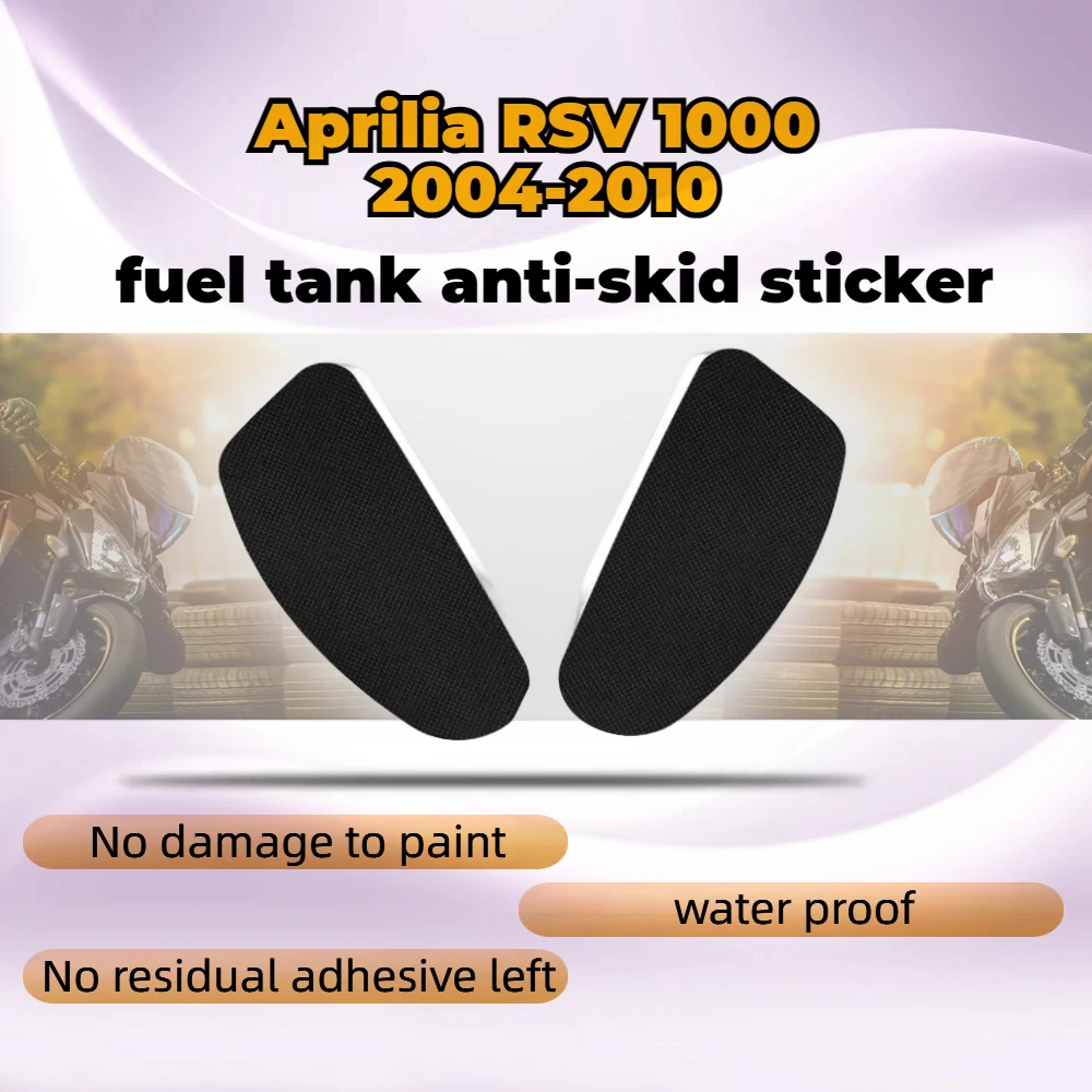 For Aprilia RSV1000 2004-2010 Motorcycle Sticker Non-slip Fuel Tank Side Knee Grip Decal Protector Sticker Pad