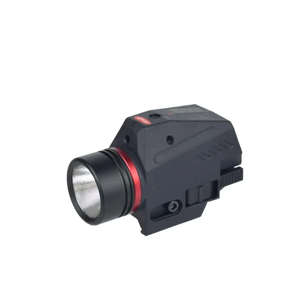 US warehouse Tactical LED Weaponlight Gun Light Flashlight Red Dot Laser Sight Airsoft Pistol for 20mm Rail Mini Pistol
