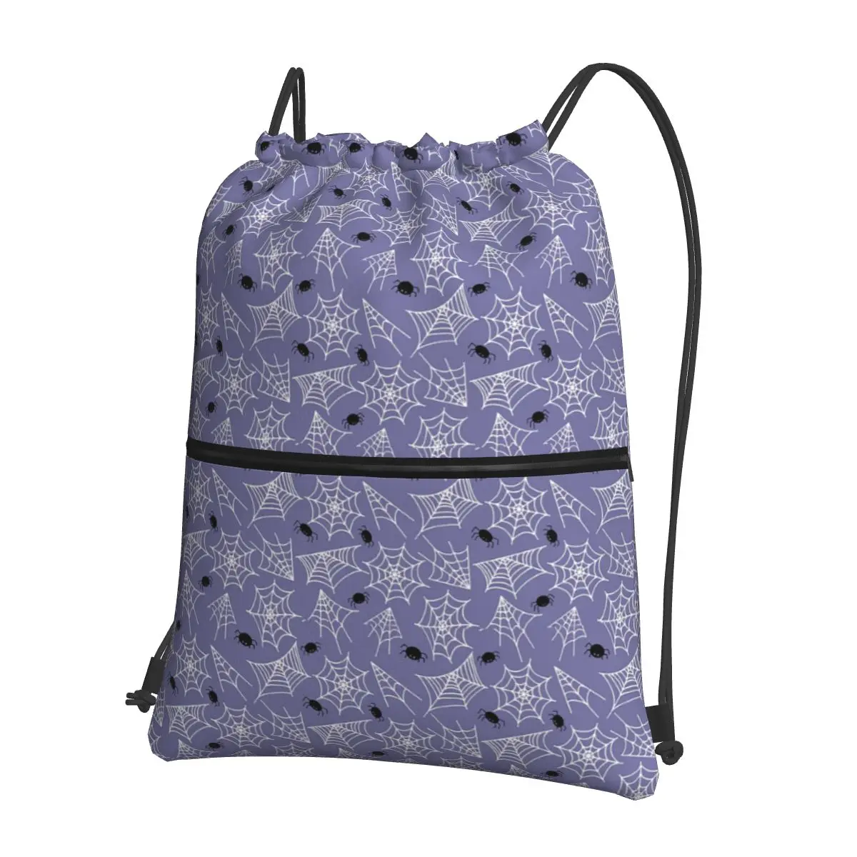 Halloween Black Cat Spider Gothic Witch Backpacks Casual Drawstring Bags Sports Bag Book Bags for Man Woman School