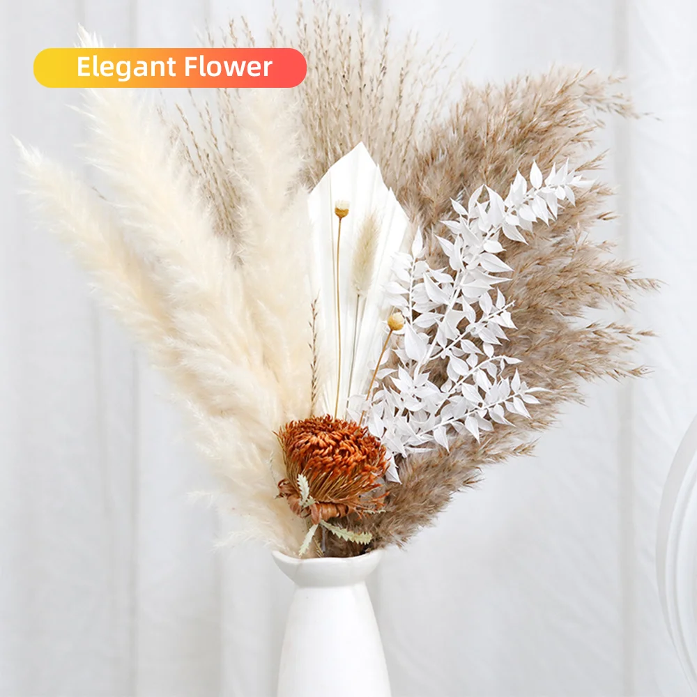 

Real Natural Dried Flowers Country Home Decoration Dry Flowers Reed for Wedding Party Centerpieces Tables Scene Shoot Ornaments