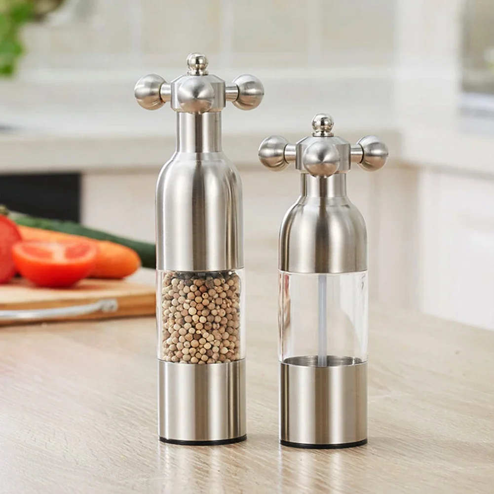 Manual Pepper Mill Grinder Pepper Grinder Modern Adjustable Coarseness Stainless Steel Pepper Grinder Kitchen Tools