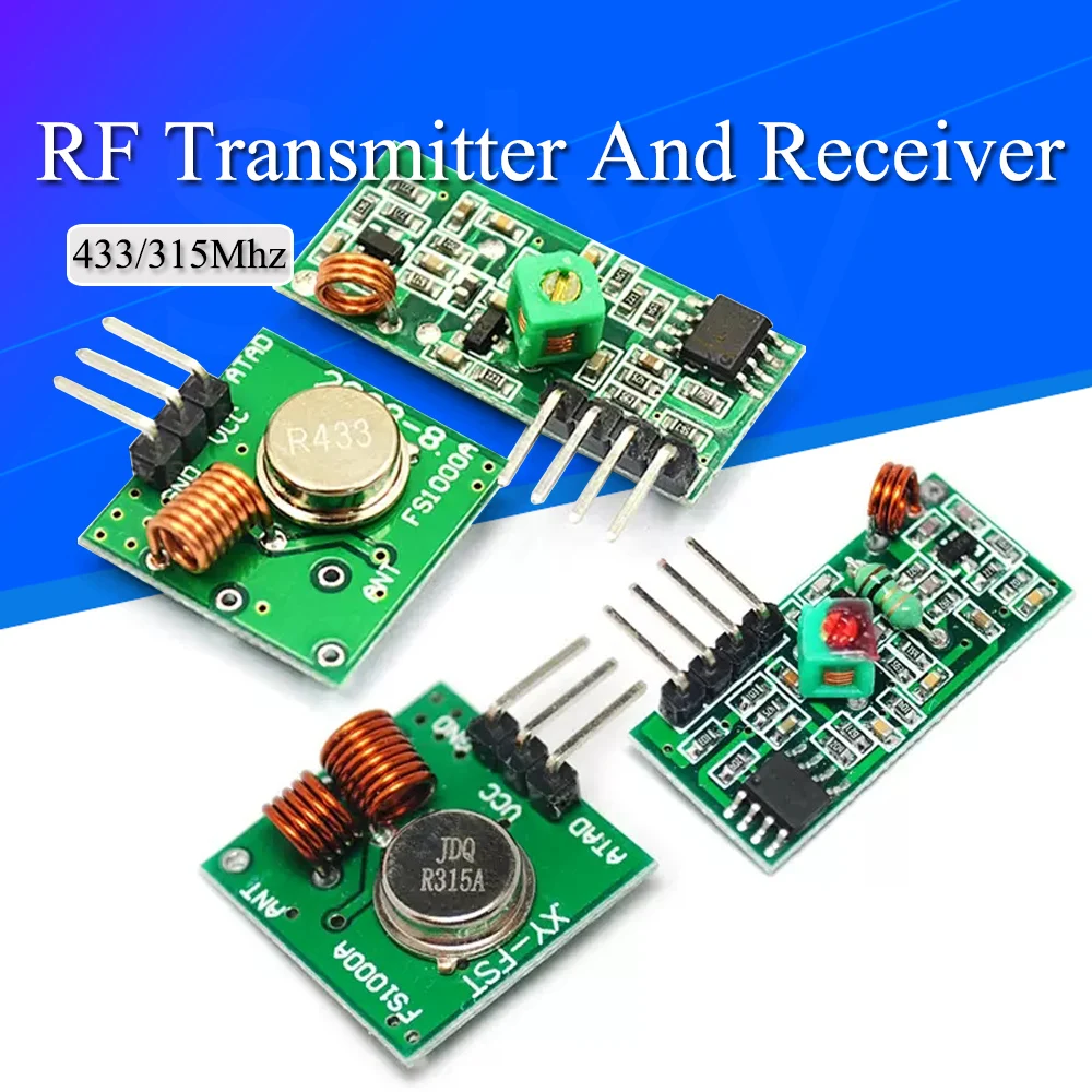 Smart Electronics 433Mhz RF transmitter and receiver Module link kit For arduino/ARM/MCU WL diy 315MHZ/433MHZ wireless