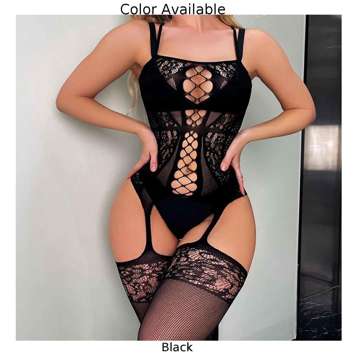 Sheer Mesh Bodysuit for Effortless Allure - usage example