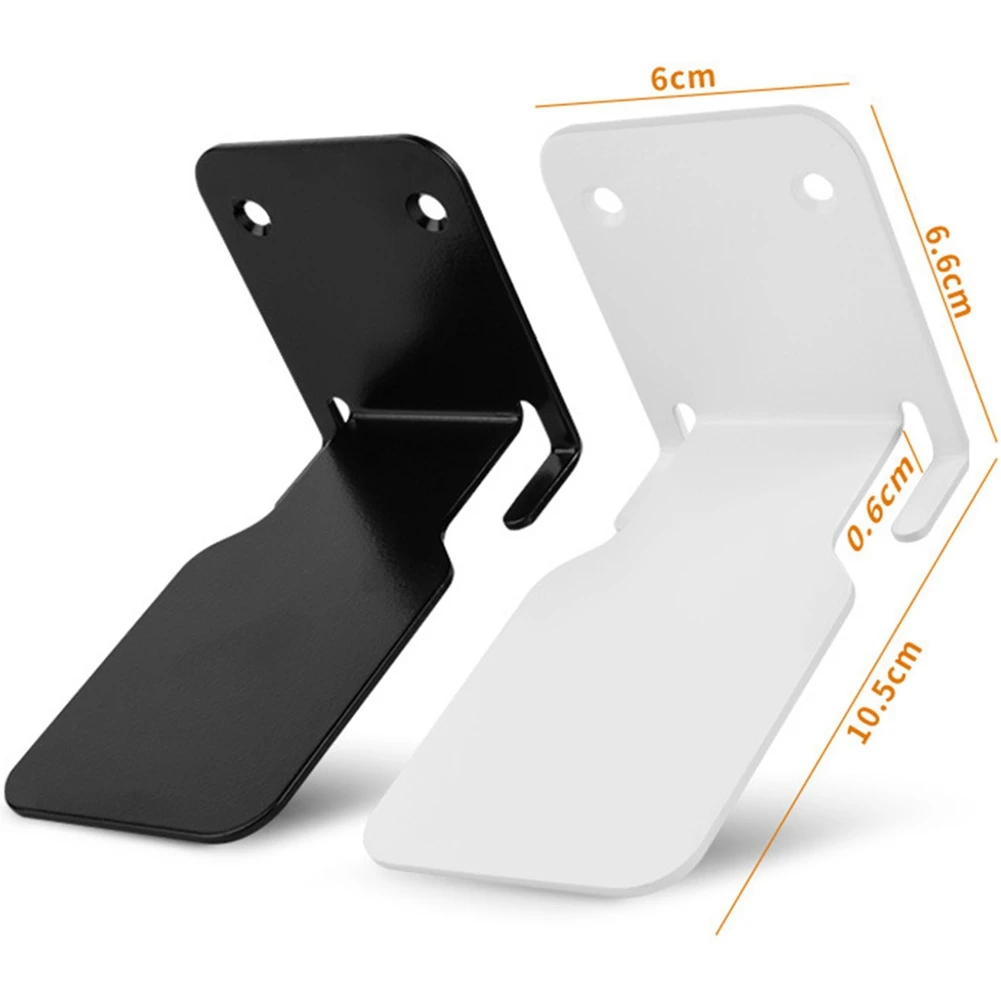 ABLK حامل أرفف الكتب المثبت على الحائط من الفولاذ المقاوم للصدأ (أبيض + أسود)