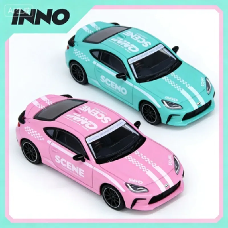 

1: 64 INNO 1:64 Toyota GR86 Macau limited edition, die-casting alloy car model, adult high-end collectible model, male gift.