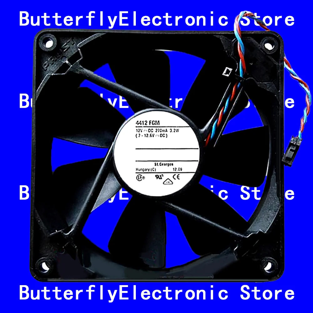 

НОВЫЙ ОРИГИНАЛ 4412FGM 4412 FGM DC 12 В 3,2 Вт ОХЛАЖДАЮЩИЙ ВЕНТИЛЯТОР 12025 12 СМ 120*120*25 ММ