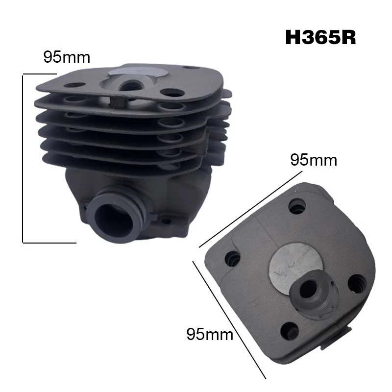 For Husqvarna Chainsaw H365R 48mm Cylinder Piston Pin Rings & Circlips Rebuild Kit Replacement(Round Port)