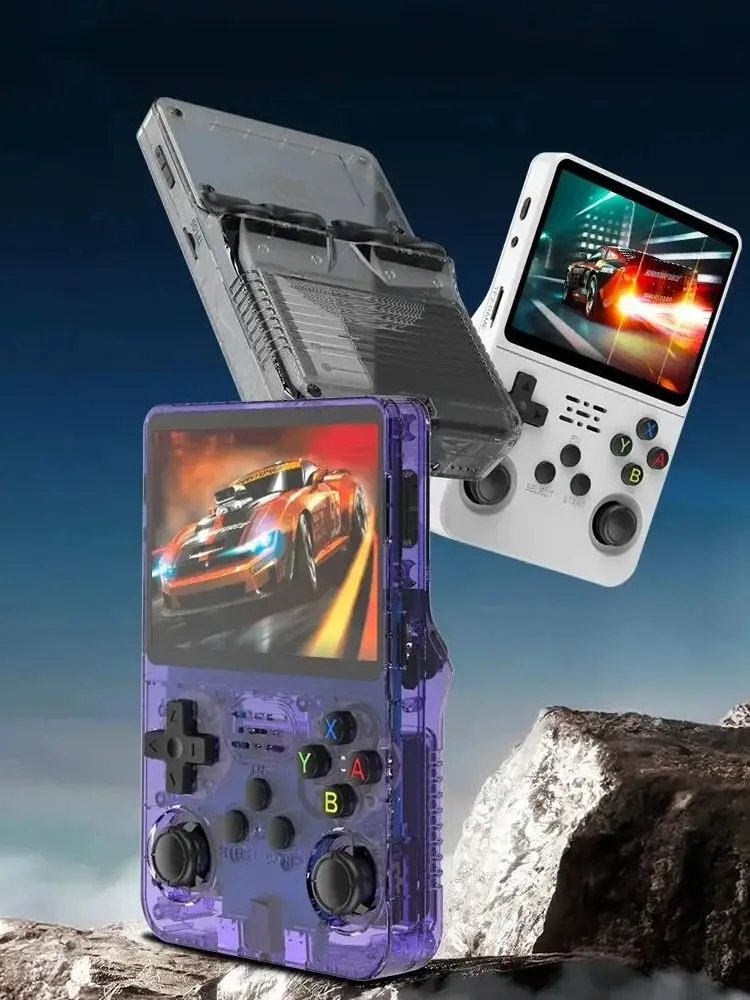R36s retro console de videogame portátil sistema linux tela ips de 3.5 polegadas mini portátil