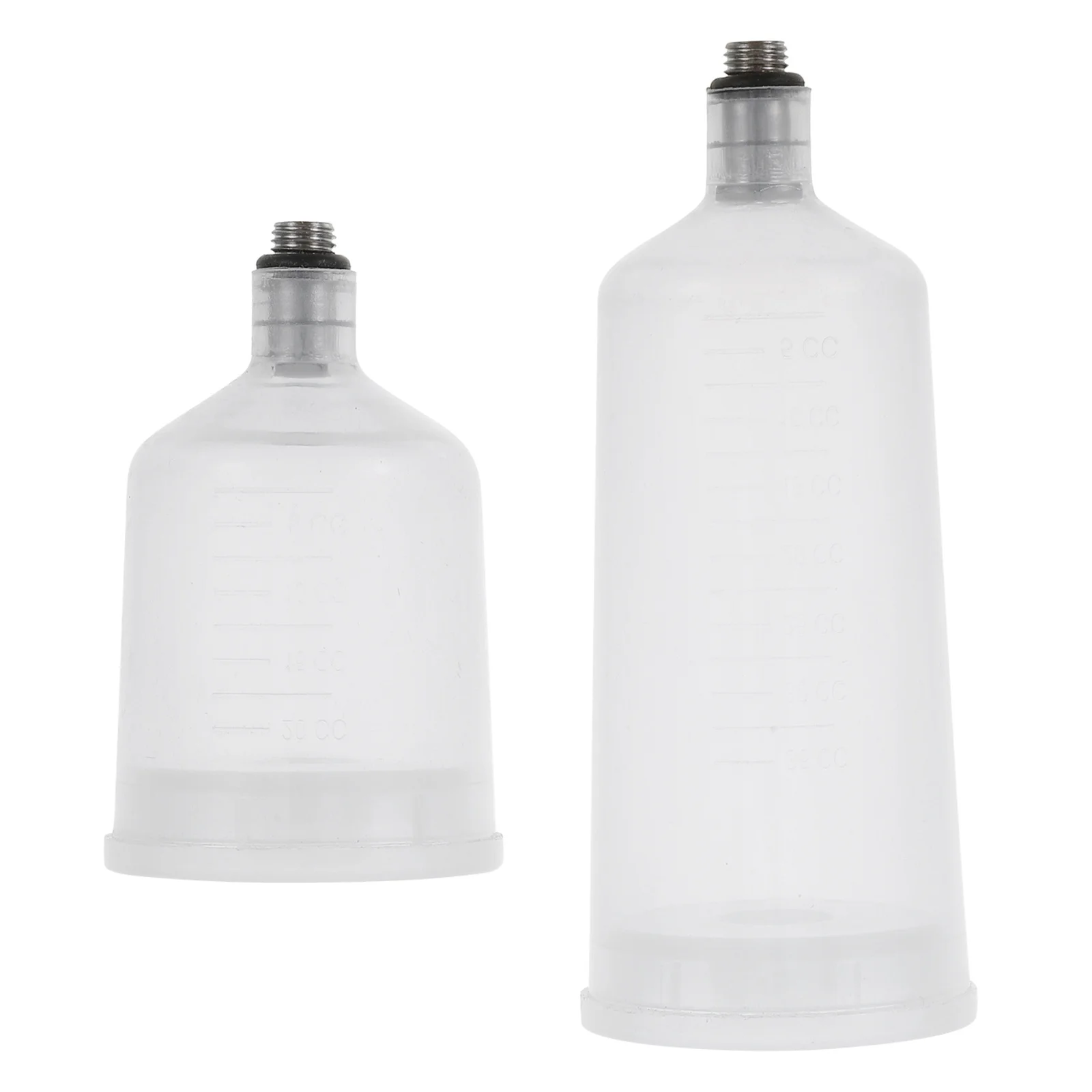 2 قطعة زجاجات الطلاء البخاخة القابلة للفك عالية المتانة استبدال أكواب الطلاء إعادة الملء البخاخة الصباغ أصحاب لسيارة الدراجة