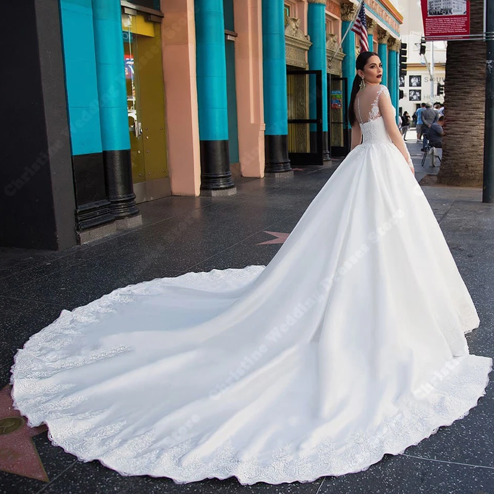 Zomer A-Lijn Vrouwen Trouwjurken Glanzende Pailletten Rugloze Bruidjurken Elegante Pluizige Prinses Rok Zoom Vestidos De Novias