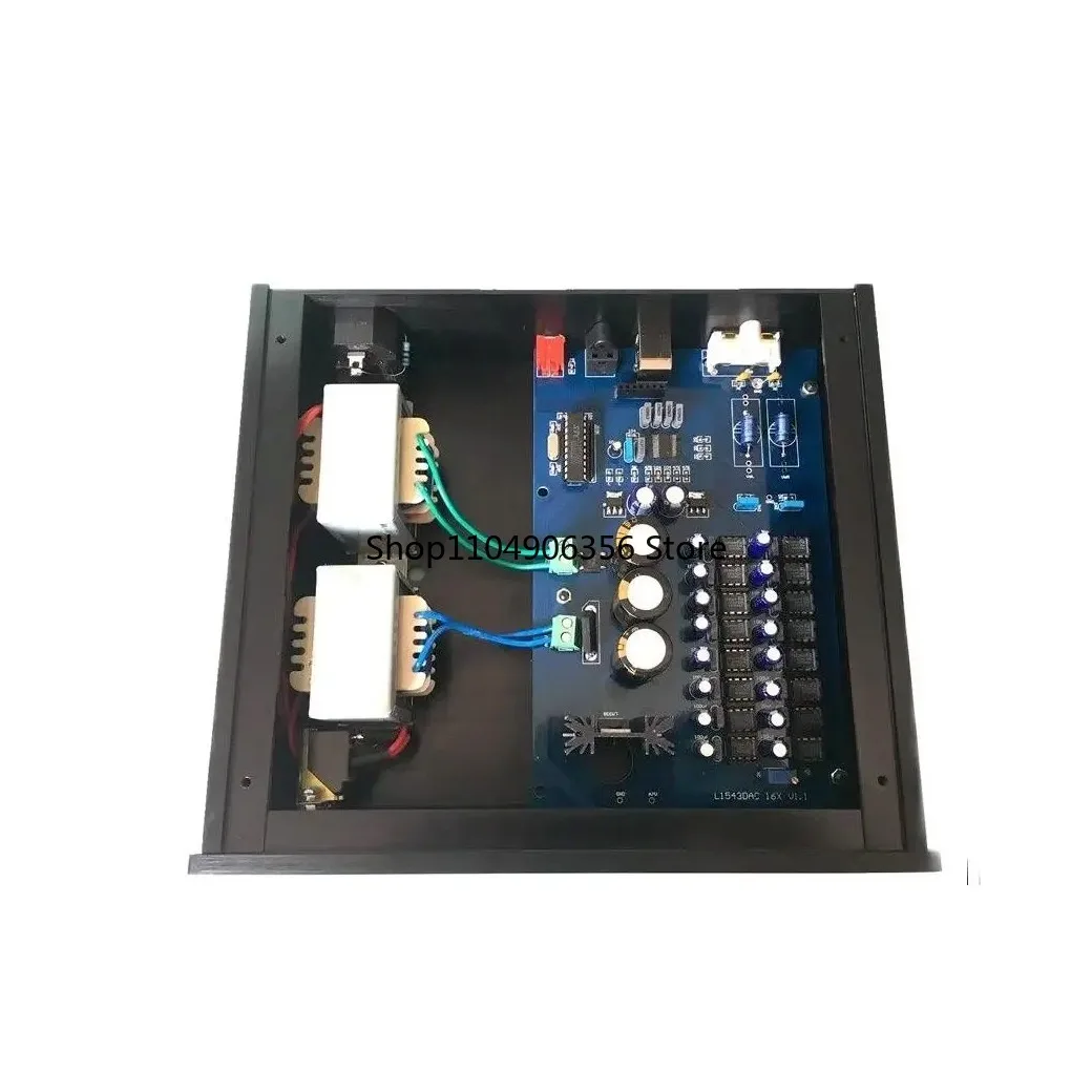 Voor Afgewerkt 16X Parallelle TDA1543 HiFi Audio DAC Decoder L1543 DAC HiFi Fever Decoderondersteuning Coaxia glasvezel USB-ingang - afbeelding 2