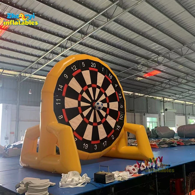 2.5mH PVC Inflatable Soccer Dart Board Inflatable Foot Darts Games Inflatable Sticky Darts for Sale