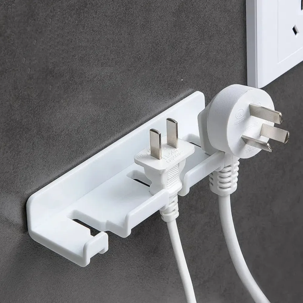 Quality Hanger Wall Storage Hook Waterproof Self-adhesive Power Plug Bracket Multifunctional Hanging Rack