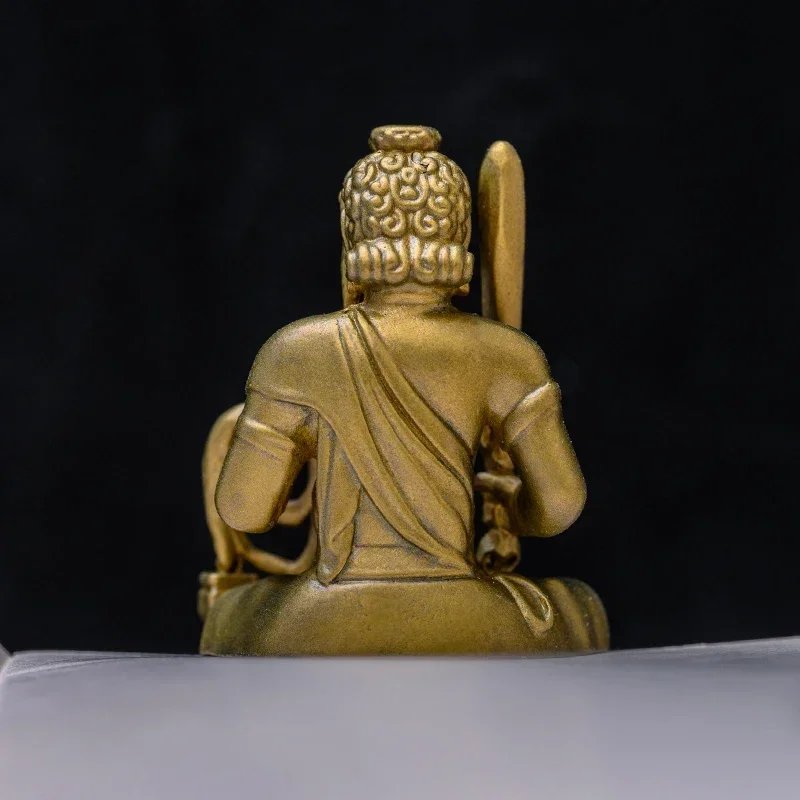 Acalanatha Bodhisattva ornaments brass small portable Buddha exquisite tea space decorations