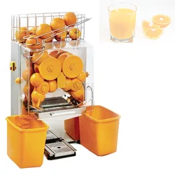 Hot Sale To Usa Automatic 120w Orange Juicer Squeezer Machine / Electric 220v Industrial Lemon Juice Extractor With 2 Trash Can