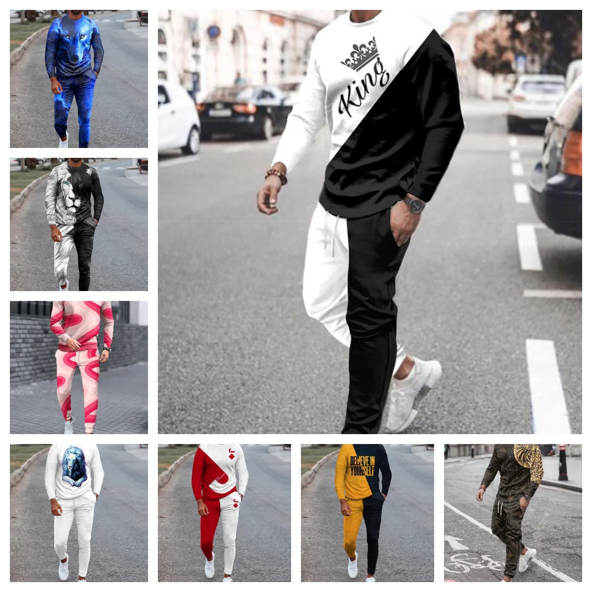 

25-26 Лидер продаж, весенне-осенний роскошный модный мужской костюм с длинными рукавами для взрослых, повседневный спортивный костюм для отдыха, крутой, красивый тренд, свободный