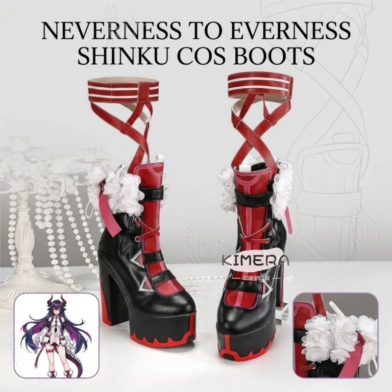 Neverness To Everness Shinku Custom Cosplay Boots Game Prop Footwear For Comic Con Anime Role Play Cos Shoes Accessories Party​