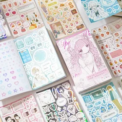 60pcs Korean Style Ins Daily Sticker Notebook Decorative Cut Film Sticker Book