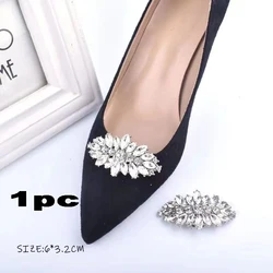 1 PC Rhinestone Shoe Clips Classic Detachable Flower/Bow Heels Accessories Shoe Decoration Fashion Bridal Wedding Shoe Charms