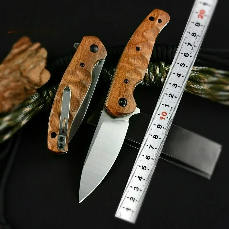 

Pocket folding knife fox308 N690Co Blade rosewood handle edc multitool knives kitchen outdoo selbstverteidigung tactical knife