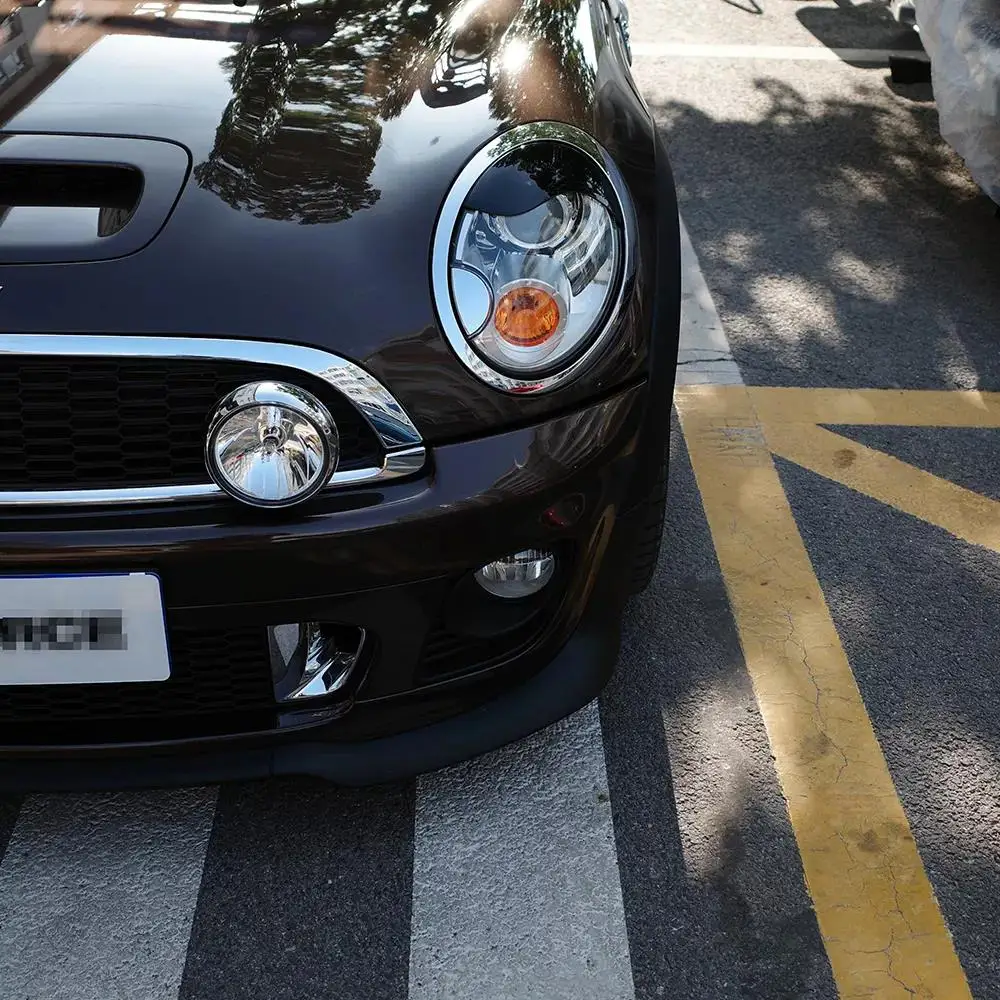 Brand New ABS Plastic Glossy And Matt Black Color Angry Eyelid For Mini Cooper R55 R56 R57 R58 R59 2 Pcs/Set