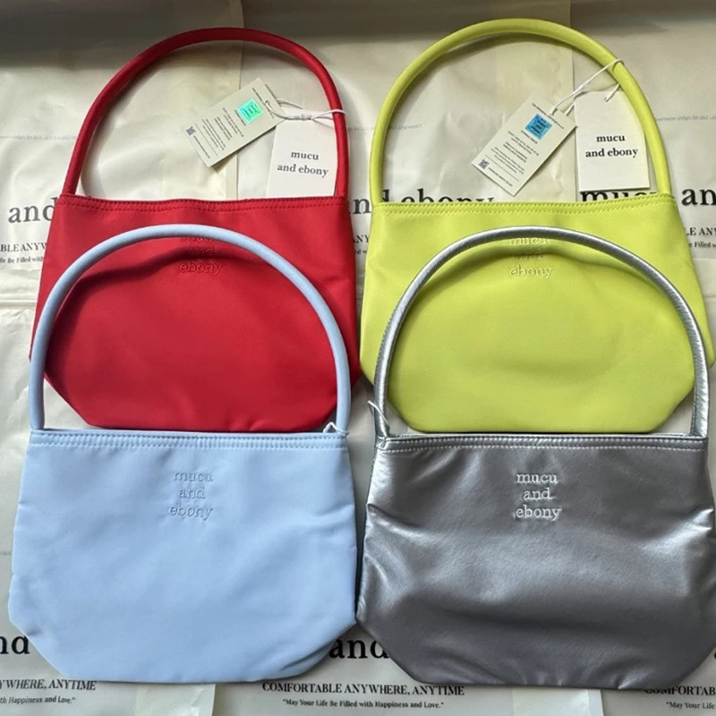 

Creative Soft Nylon Embroidered Korean Women's Fashionable Simple Handbag Embroidered Shoulder Bag