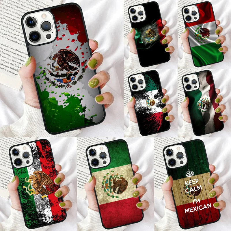 Mexico Flag Phone Case for iPhone 16 15 14 12 13 mini PLUS X XS XR 11 PRO MAX Back Cover Fundas Shell