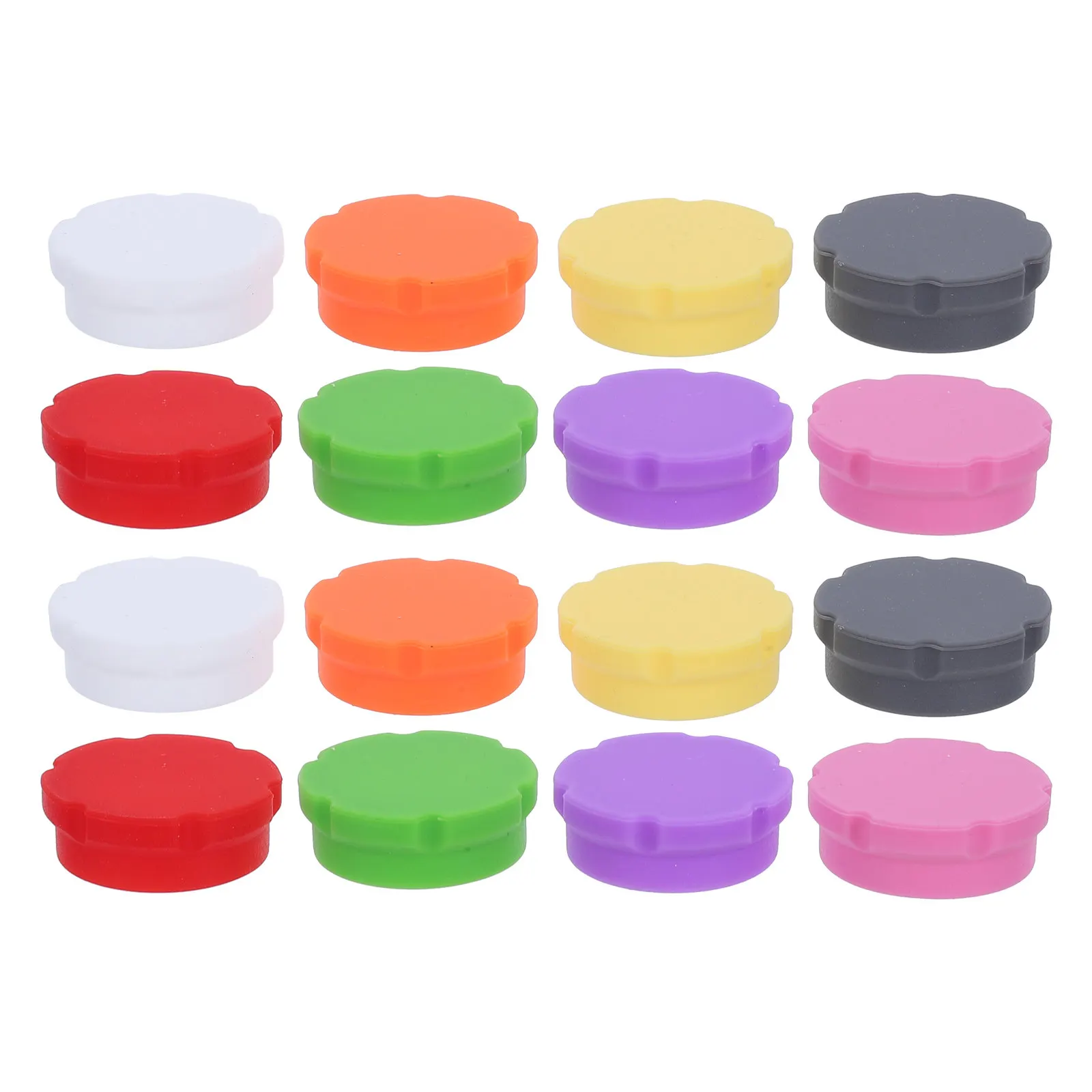 16Pcs Glass Bottle Caps Silicone Reusable Leakproof Dustproof Vial Covers Protective for Small 5Ml Lab Medicine Bottles