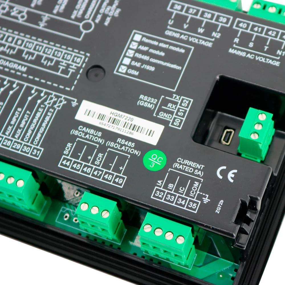 Smartgen HGM7220 وحدة البدء التلقائي وحدات تحكم المولد لوحة التحكم الآلي وحدة تحكم المولد الفشل الرئيسي التلقائي
