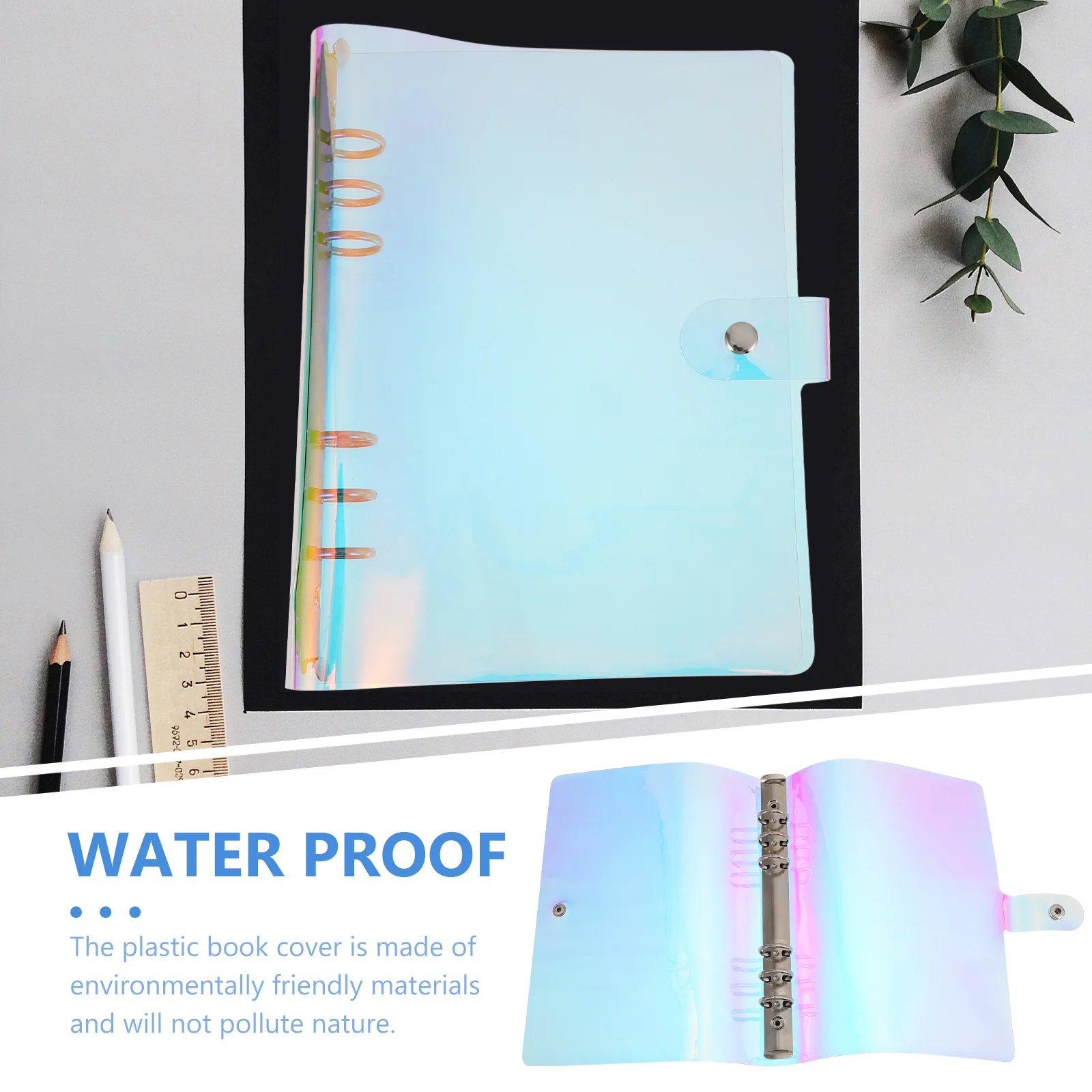 

1Pcs Eco- Notepad Cover for Book Protection School Office Folder Supply Flexible Waterproof Long-Use Time