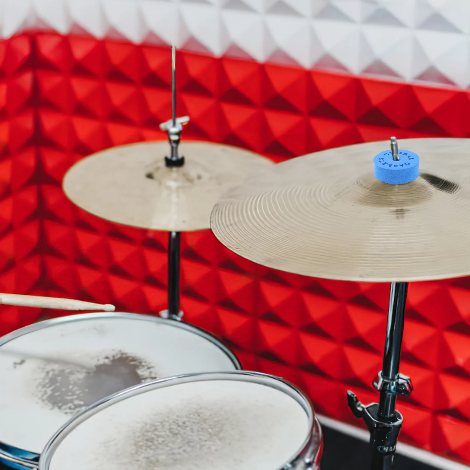 Drum Pads Becken Zubehör Metall Unterlegscheibe Kupplung Dichtung Baumwolle Rutschfestes Ersatzzubehör