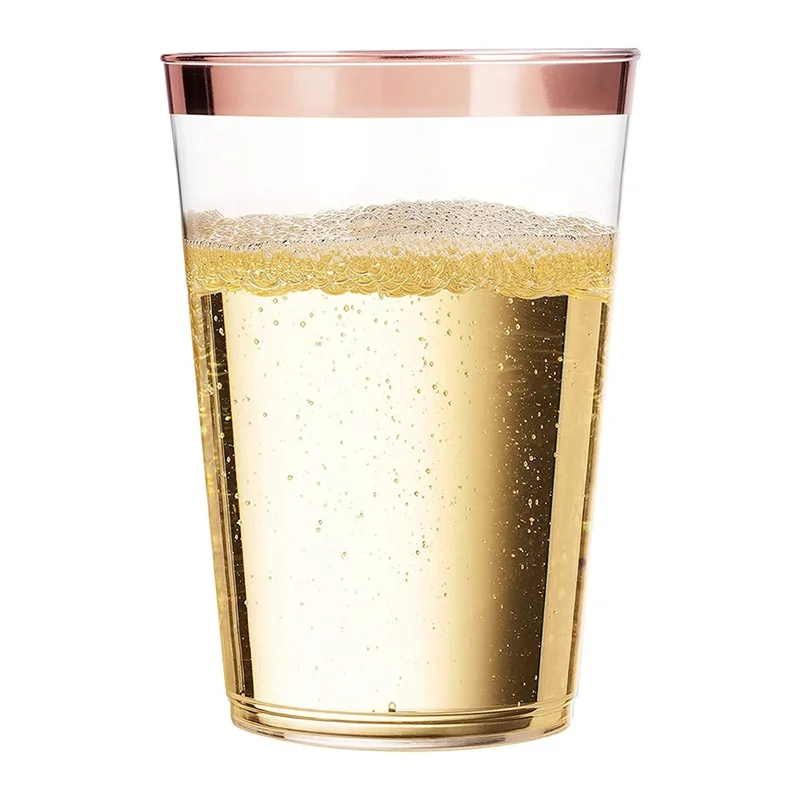 

2025+ Plastic Wine Cups, Plastic Tumblers Reusable Drink Cups Party Wine Glasses for Champagne Beer Cocktail