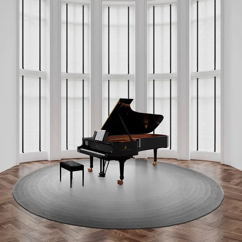 Modern Advanced Piano Carpet Stylish Light Luxury Living Room Round Rug Machine Washable Non-slip Bedroom Floor Mats 러그 Alfombra