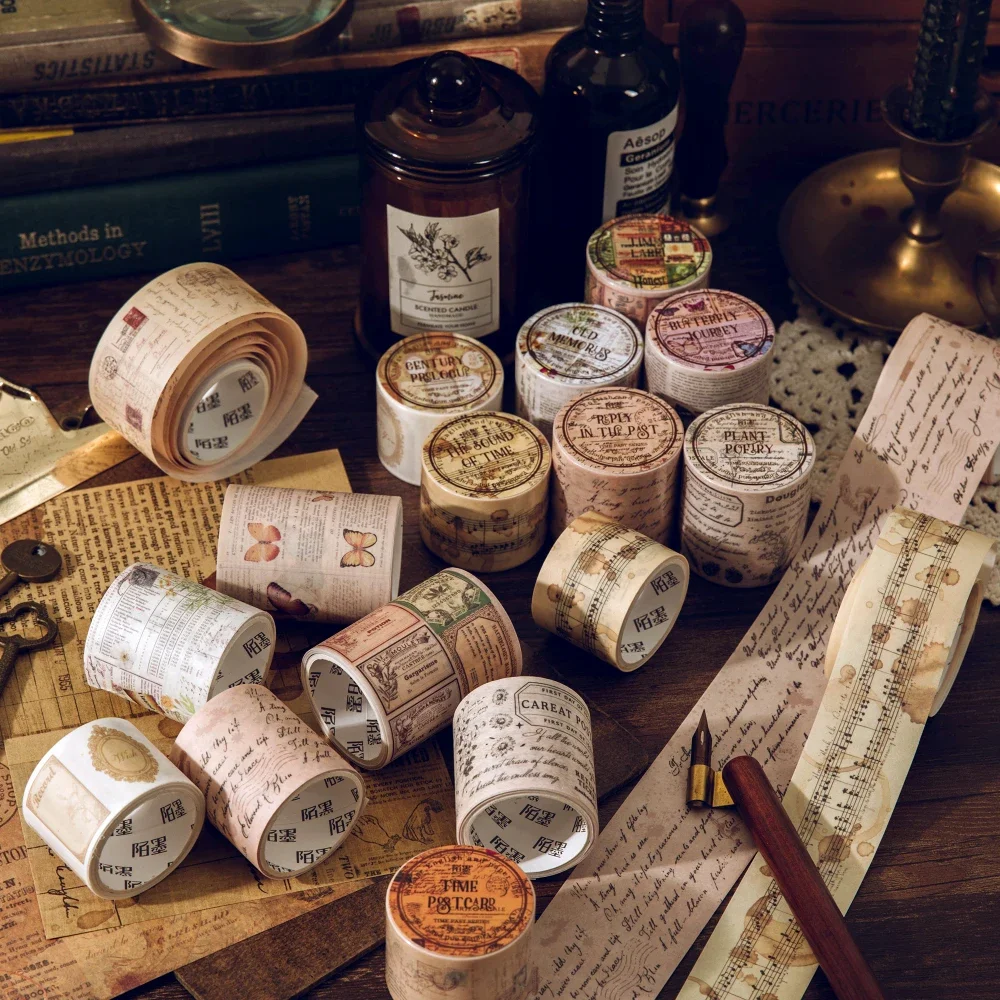 Journamm 30 مللي متر/40 مللي متر/50 مللي متر * 2 متر خمر اشي أشرطة 35 سنتيمتر دورة DIY بها بنفسك سكرابوكينغ ديكور غير المرغوب فيه مجلة كلية القرطاسية أشرطة الحرفية