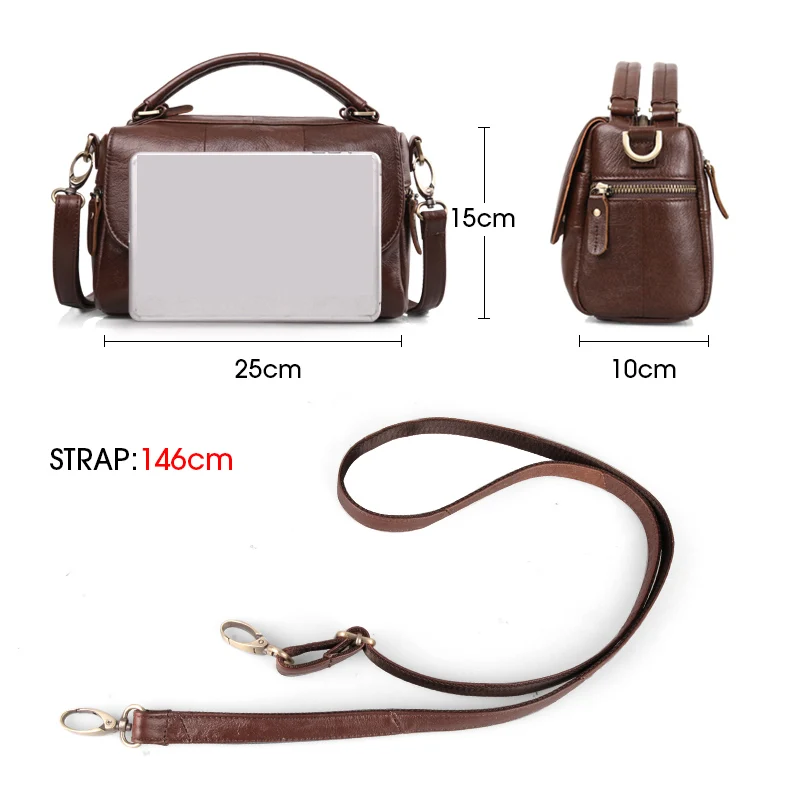 Cobbler Legend Genuine Leather Women Handbag Retro Shoulder Bag Crossbody Mini Vintage Ladies Handbags