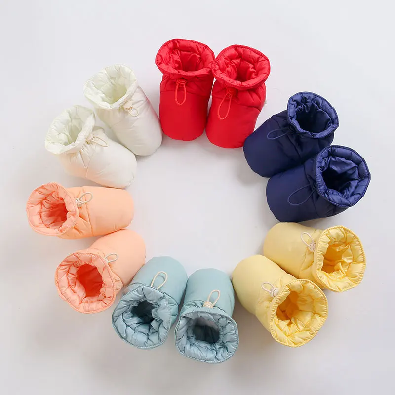 0-12M  Boots for Newborn Baby Girl Snow Boots Winter Thermal Shoes Plush Ankle Boots Winter Baby Boys and Girls Thermal Shoes