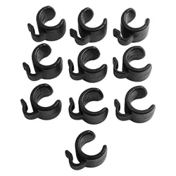 10Pcs Plastic Mic Cable Clips Stand  Cable Clamps For Smartphone Cables Clamps Mobile Phone Tablet Stand Cable Clips Pro Audio