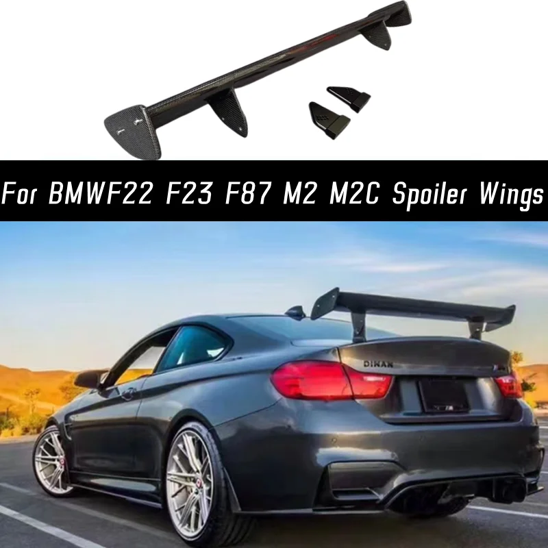 

Для BMW 2 серии F22 F23 F87 M2 M2C M235i M240i 218i 220i 228i 230i Carbon Fibe Автомобильный задний багажник крышка губа кузов комплект спойлер Крылья