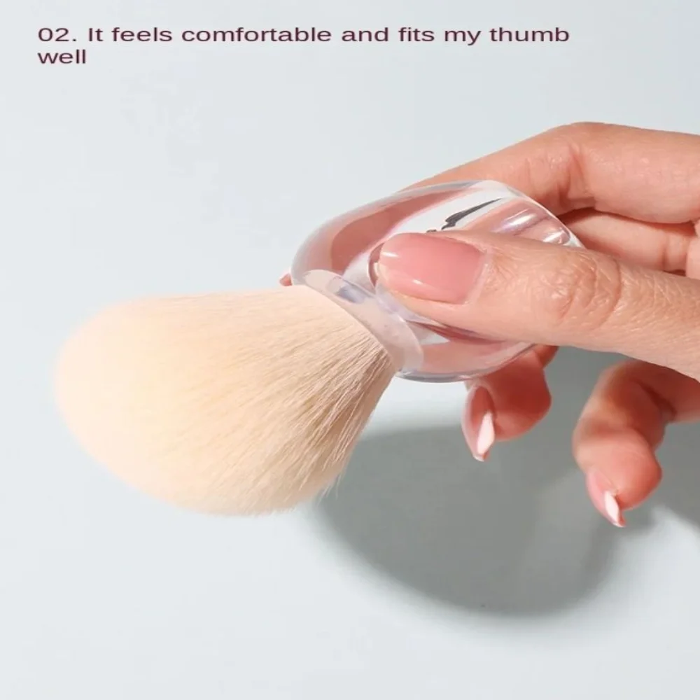 Nuovo pennello portatile per fard con scanalature Strumento per trucco Pennelli per strumenti per unghie Piccoli pennelli multifunzione per cipria in polvere