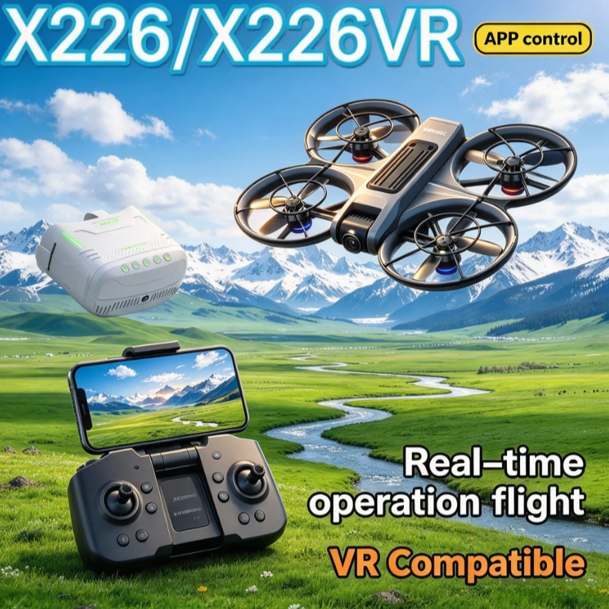 Original X226 X226VR GPS Drone 8K HD Dual Camera 5G WIFI FPV Screen Remote Control Foldable Professional RC Quadcopter UAV