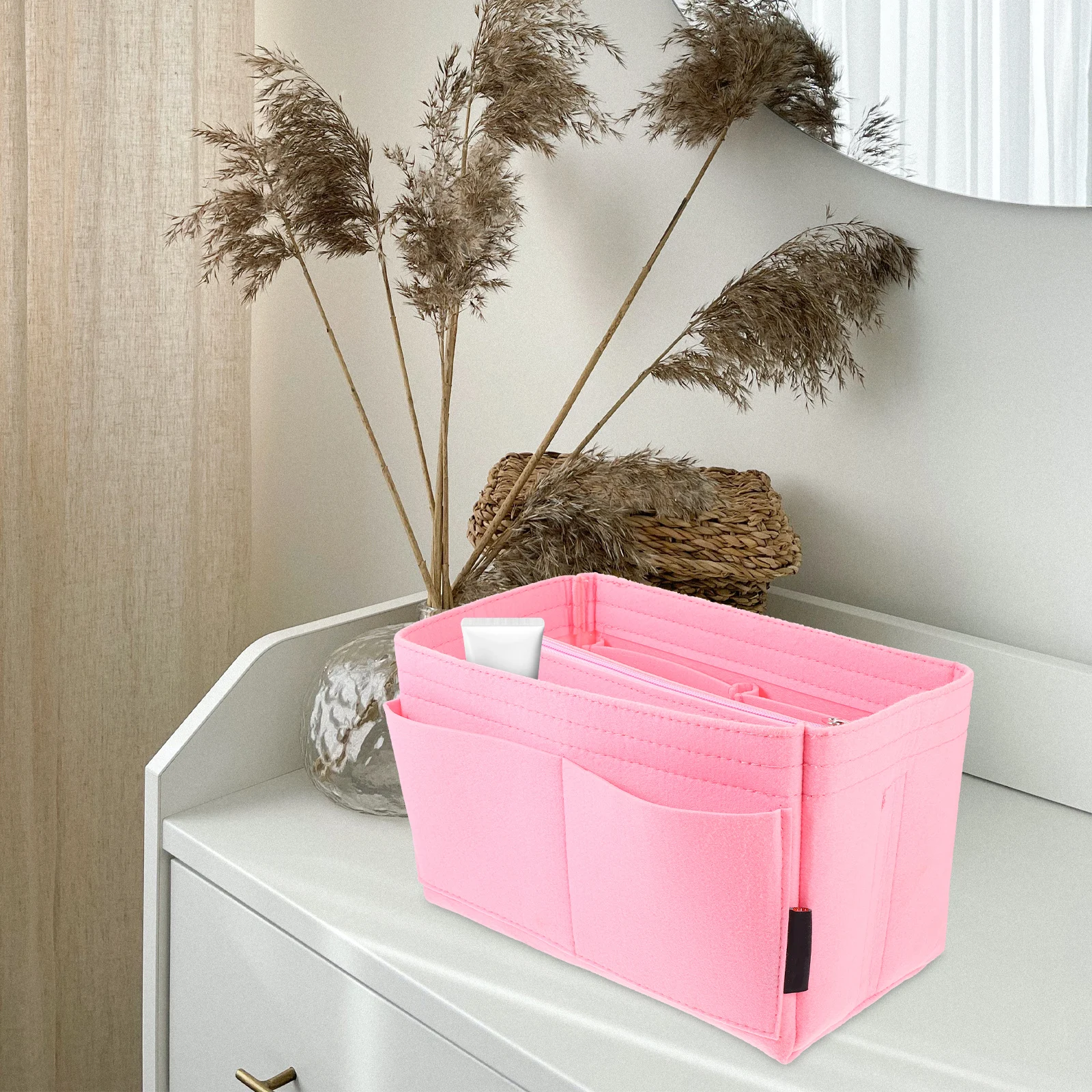 حقيبة تعبئة المكياج السائلة المحمولة للسفر، منظم تخزين صغير قابل للإزالة #4