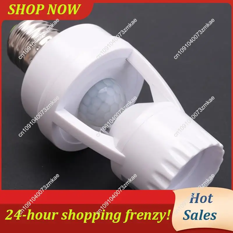 Daily Sale 360° IR Infrared Motion Sensor Human Detection E27 Plug Lamp Base, 3PCS AC 110-220V For LED Lighting