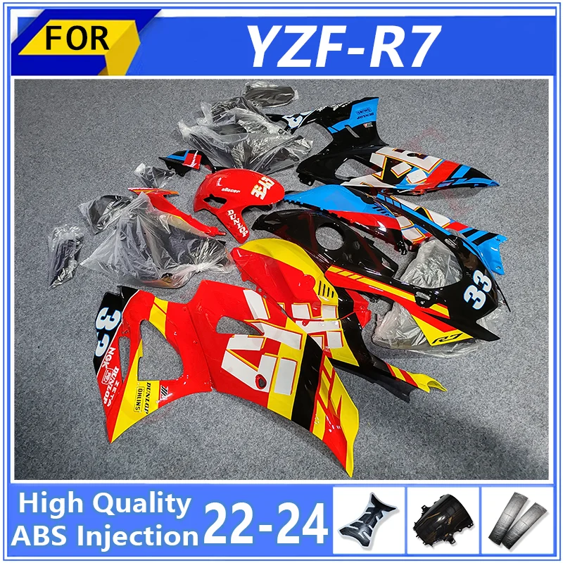 Motorcycle Hood Fairing Kit For Yamaha YZFR7 2022-2024 Full Body Fairings YZF R7 YZF-R7 22-24 Bodyframe Bodywork Plastic Housing