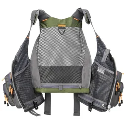 Comfortable Adjustable Fishing Jackets with Multi-Pockets Reflective Stripes Fly Fishing Vest for Men Women 1pcs