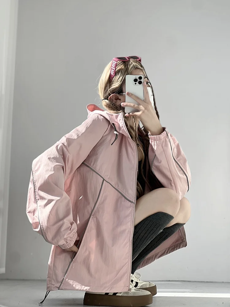 Caminhada ao ar livre feminina leve Jaet proteção solar irt primavera verão 2025 câmera de escalada de montanha design original L...