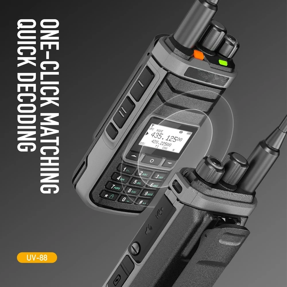 

Iradio UV-88 Multi Band Handheld Transceiver HF CB Full Band Radio 400-470MHz RX Aviation Band AM USB LSB CW SSB VHF UHF
