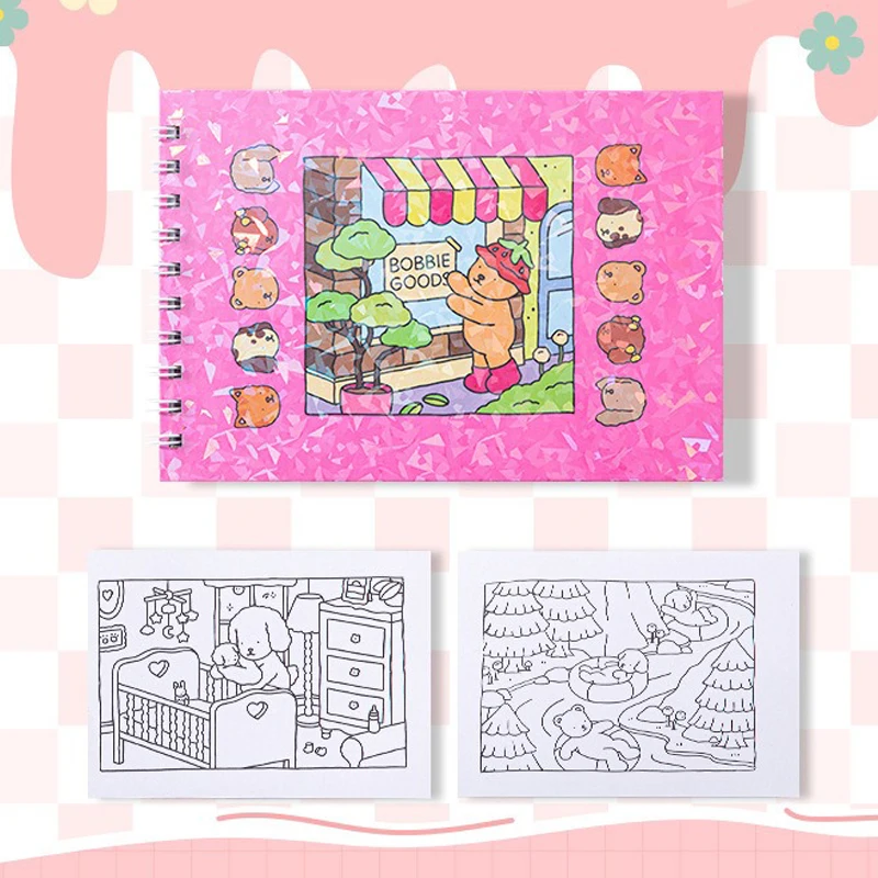 Cozy Friends - Coloring Book for Adults and Teens - Super Cute Animal Characters - 50 Pages Coloring Book for Kids