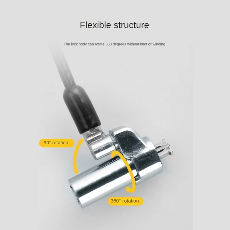 Blokada komputera do laptopa odpowiednia dla otwór zamka Nano 6Mm x 2.5Mm dla Laptop HP blokady zabezpieczenia klucza trwała łatwa instalacja